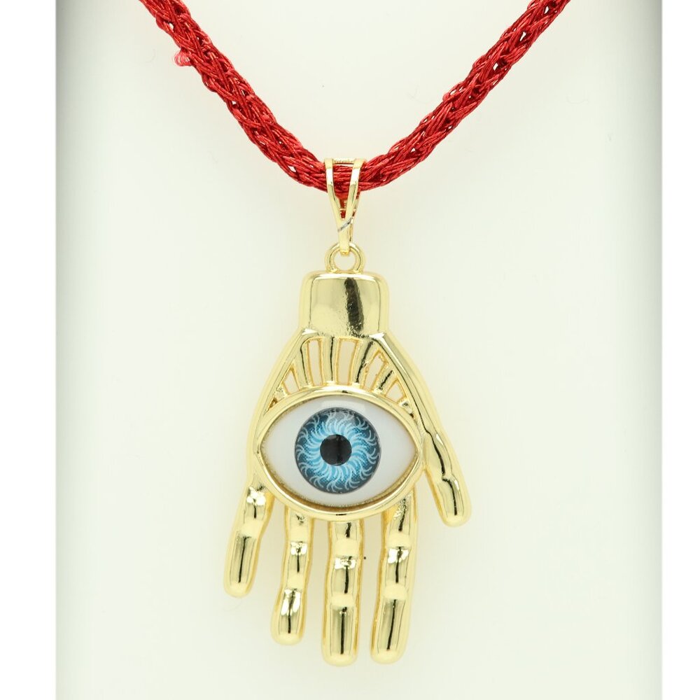 Hand Evil Eye Hamsa Hand Shape Pendant evil eye necklace